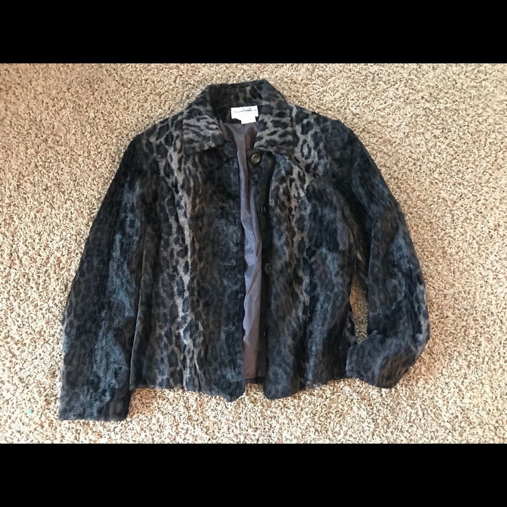 Vintage Helene Berman Animal Print Jacket